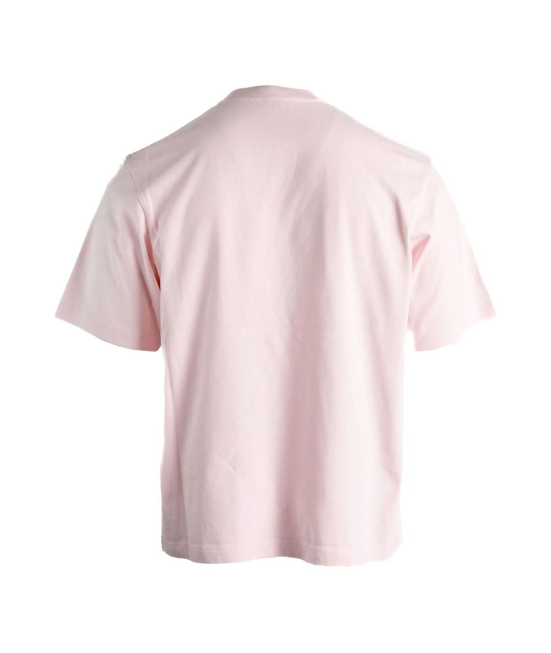 CASABLANCA Розовая хлопковая футболка, фото 2