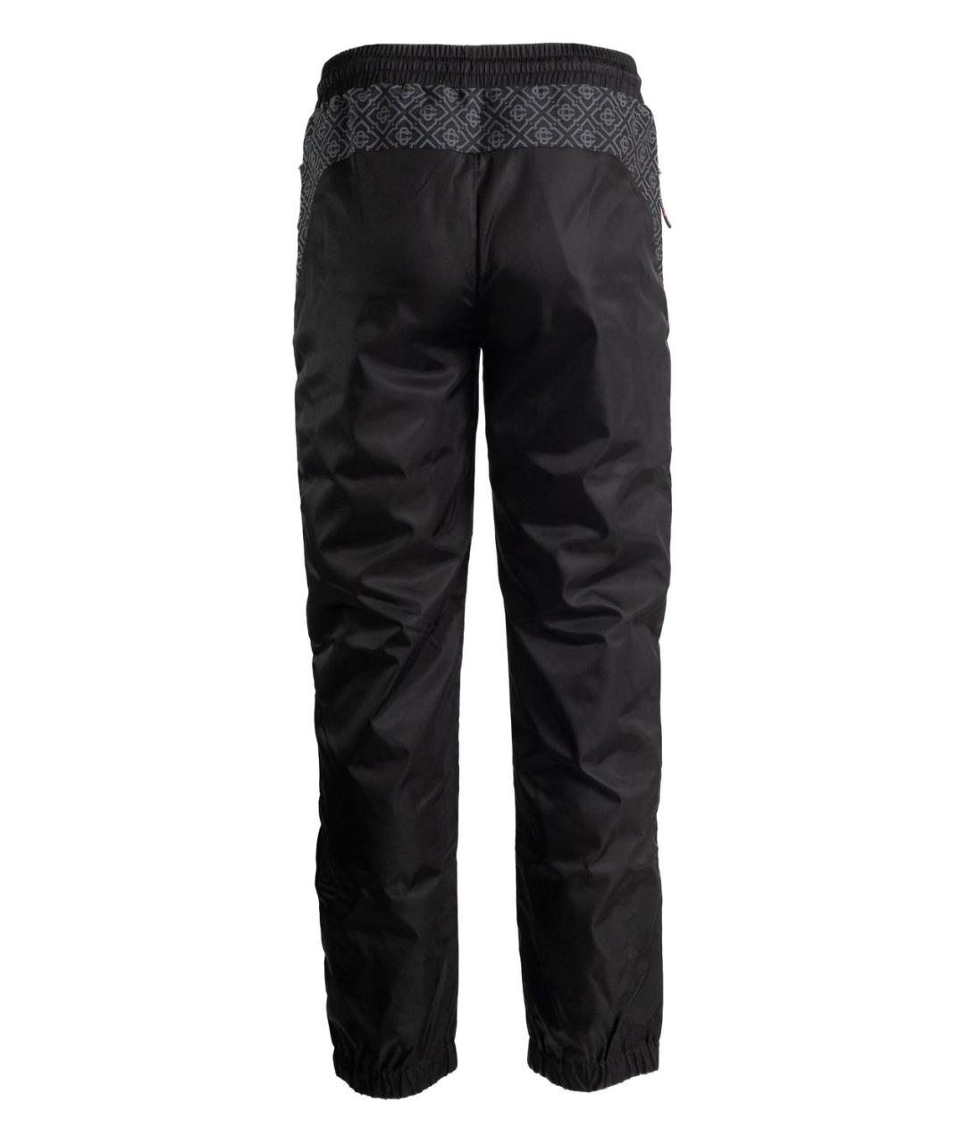 CASABLANCA Черные хлопковые повседневные брюки, фото 3