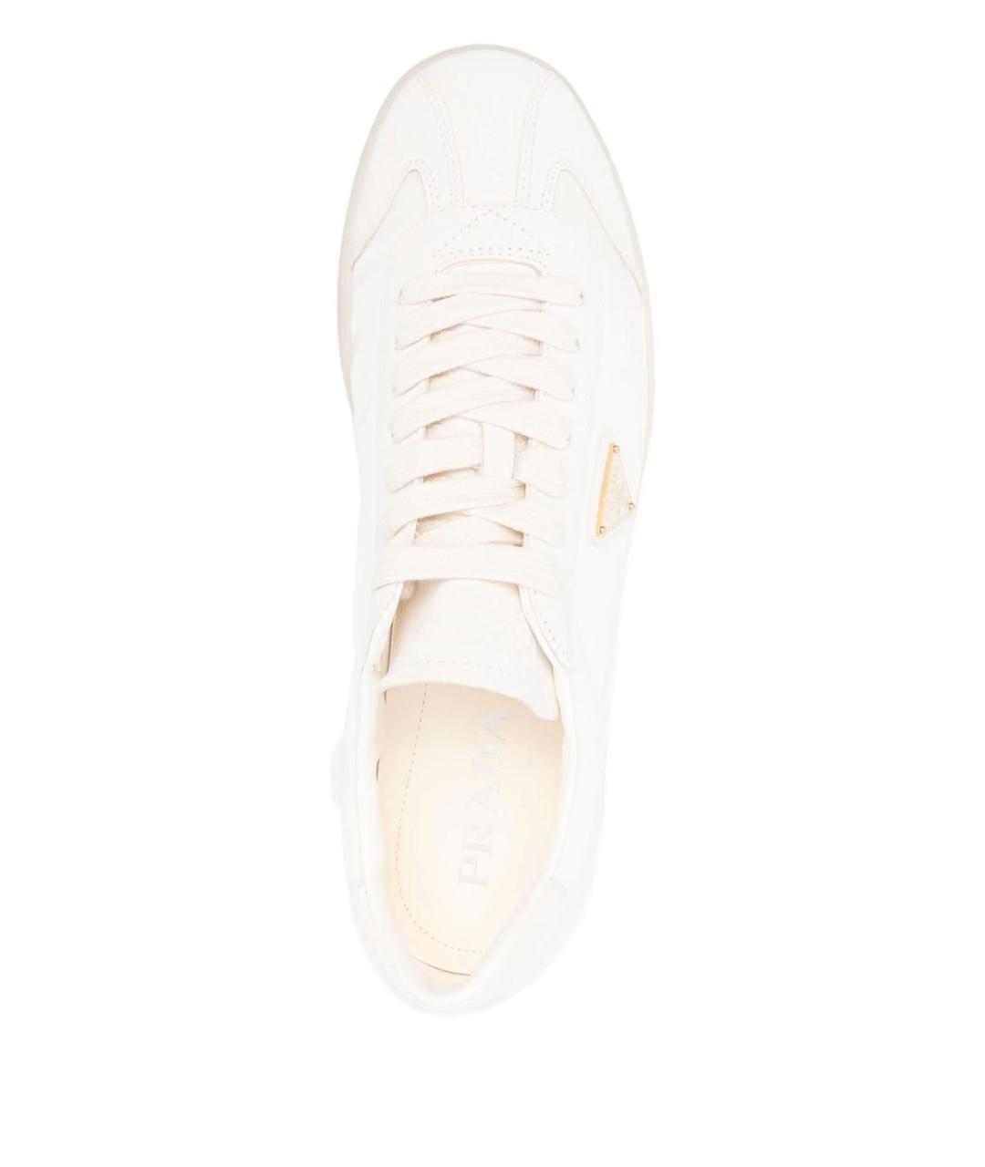 PRADA Белые низкие кроссовки / кеды, фото 2