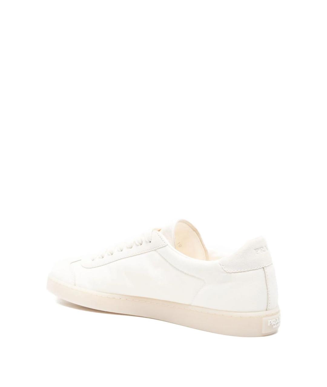 PRADA Белые низкие кроссовки / кеды, фото 4
