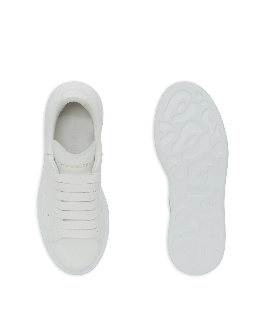 ALEXANDER MCQUEEN Белые кожаные кроссовки, фото 3