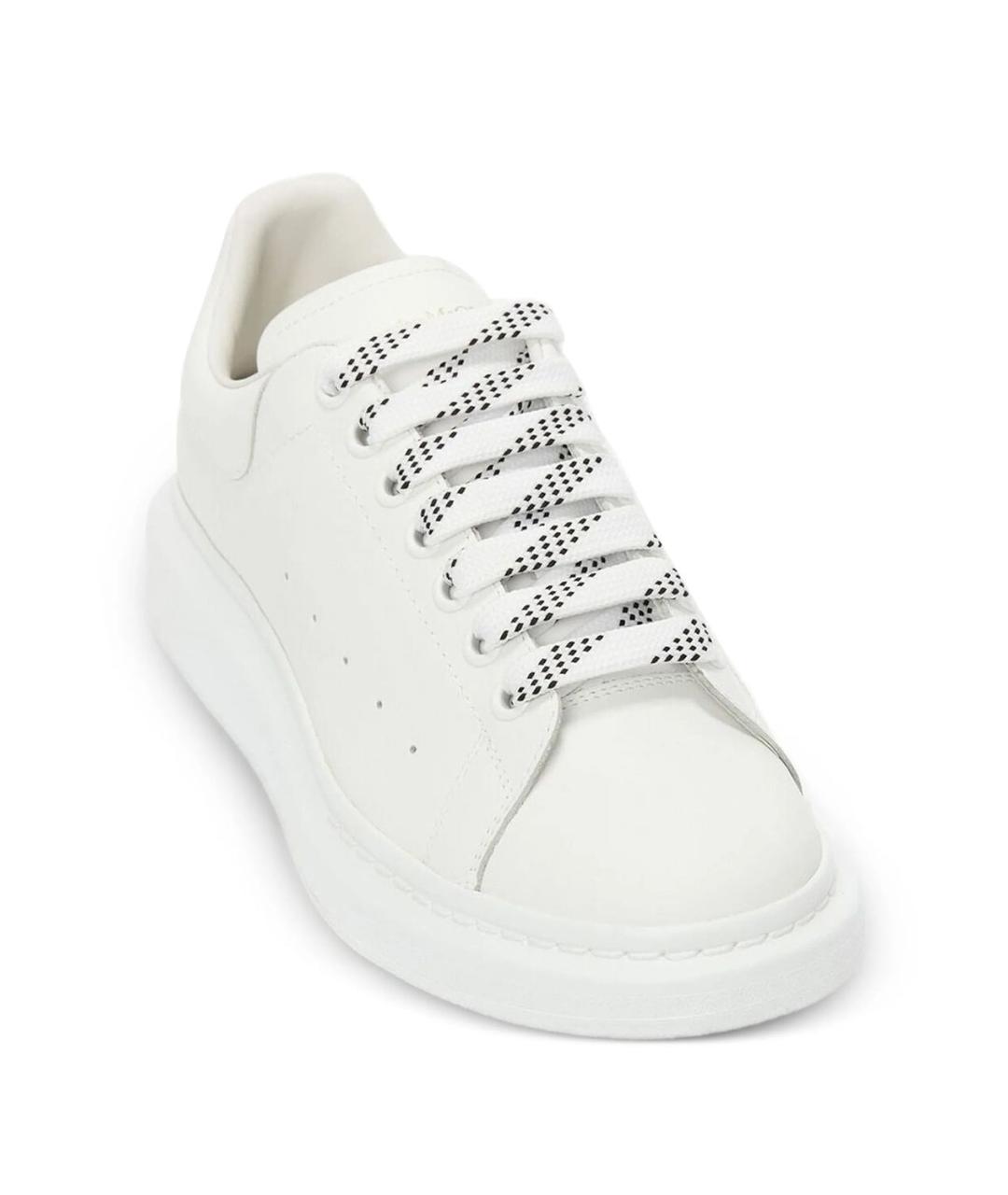 ALEXANDER MCQUEEN Белые кожаные кроссовки, фото 4
