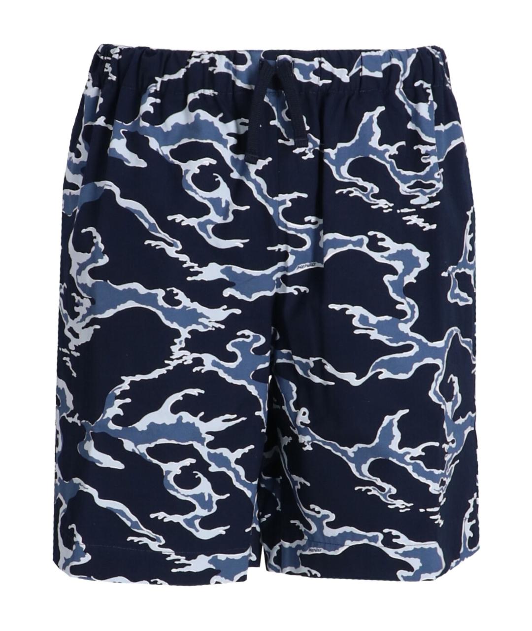 KENZO Синие хлопковые шорты, фото 1