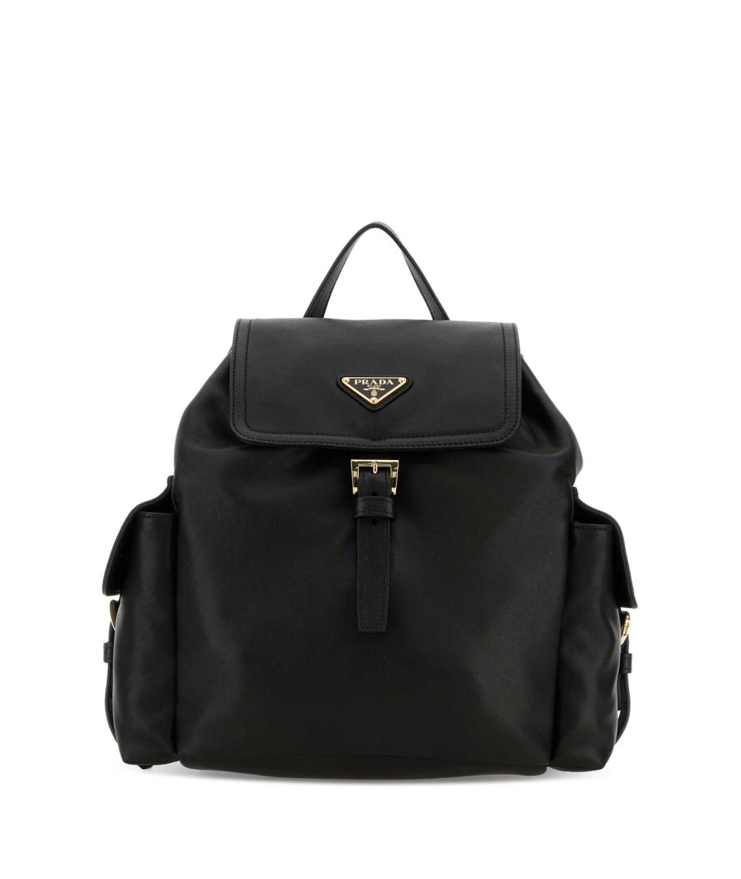 PRADA Черный кожаный рюкзак, фото 1