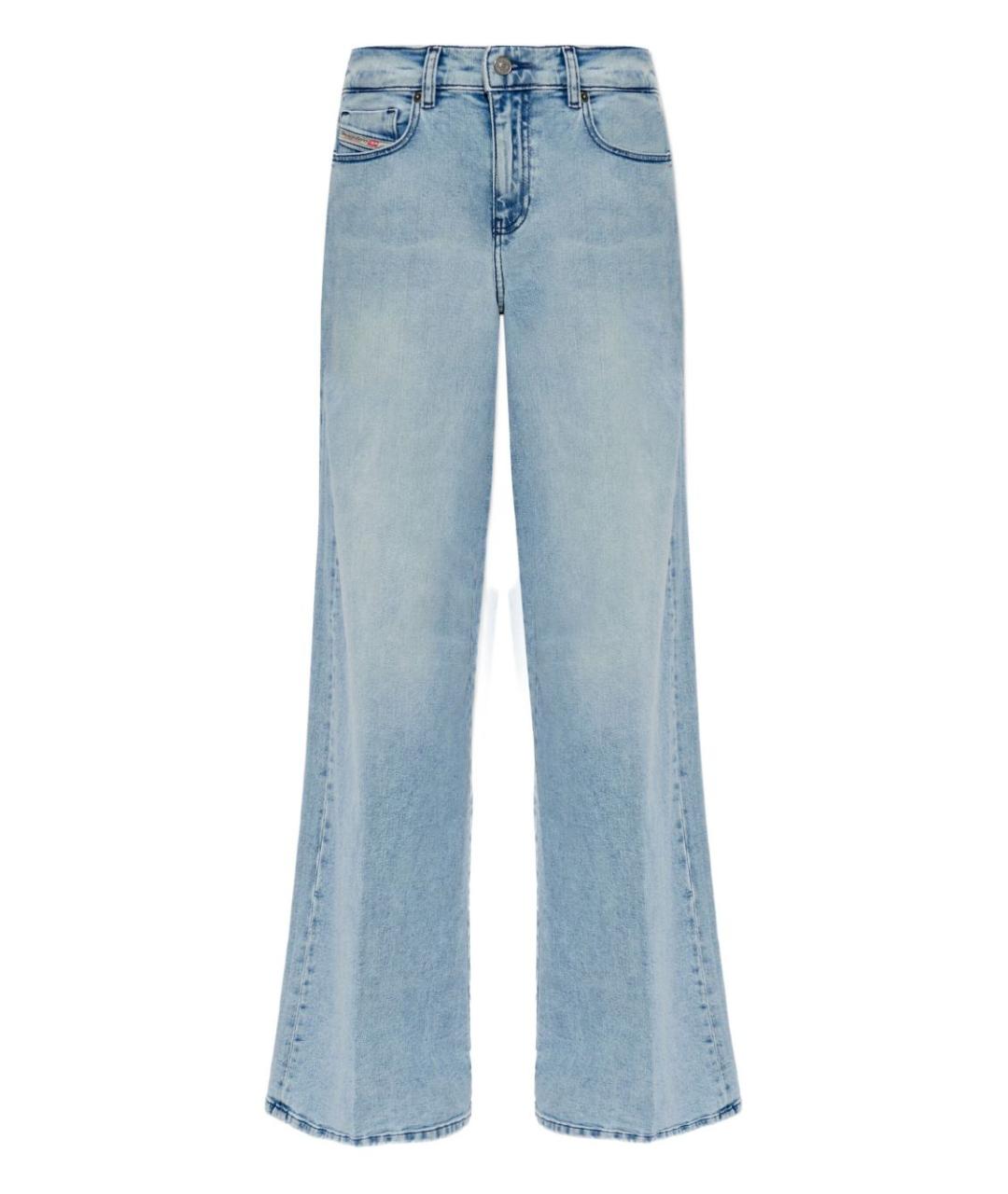 DIESEL Голубые хлопковые джинсы клеш, фото 1
