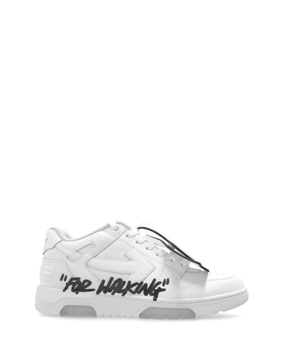 OFF-WHITE Белые синтетические кроссовки, фото 1