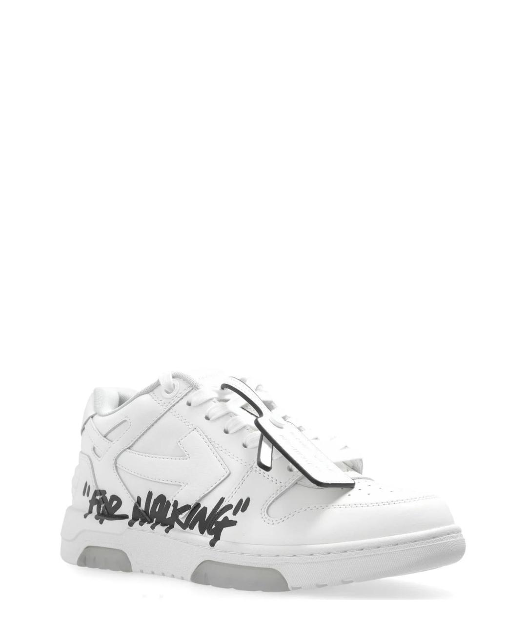 OFF-WHITE Белые синтетические кроссовки, фото 2