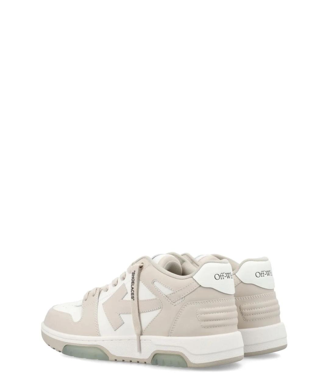 OFF-WHITE Белые низкие кроссовки / кеды, фото 4