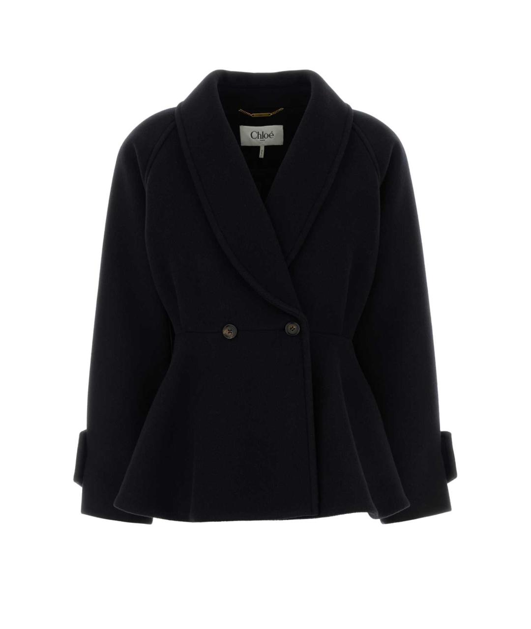 CHLOE Черное шерстяное пальто, фото 1