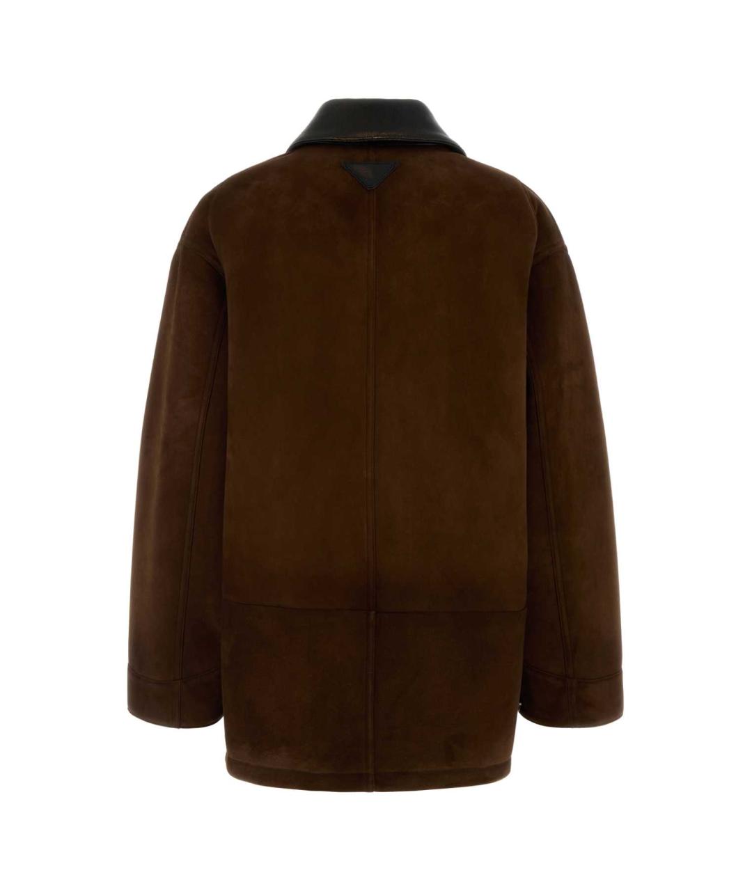 PRADA Коричневая замшевая куртка, фото 2