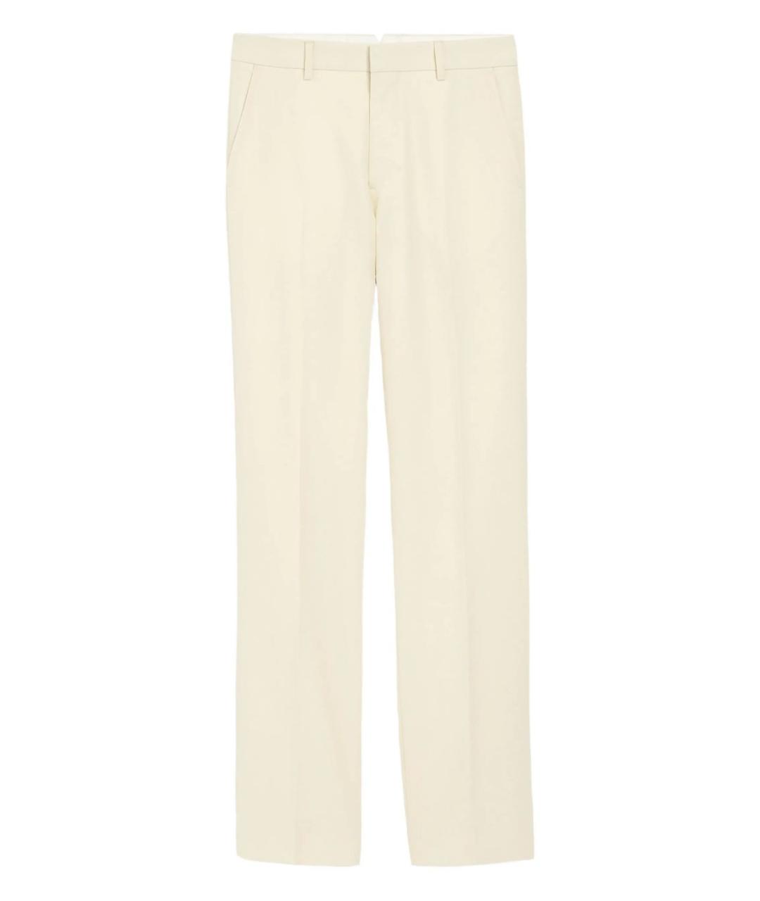 Ami Paris Бежевые шерстяные брюки чинос, фото 1