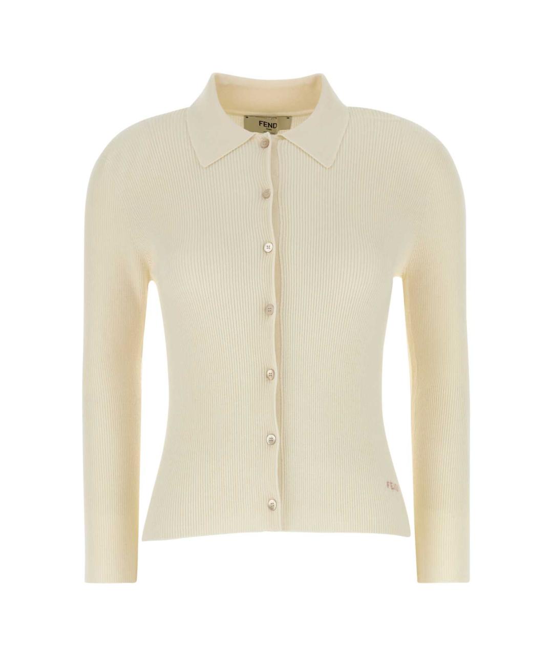 FENDI Желтая шерстяная рубашка, фото 1