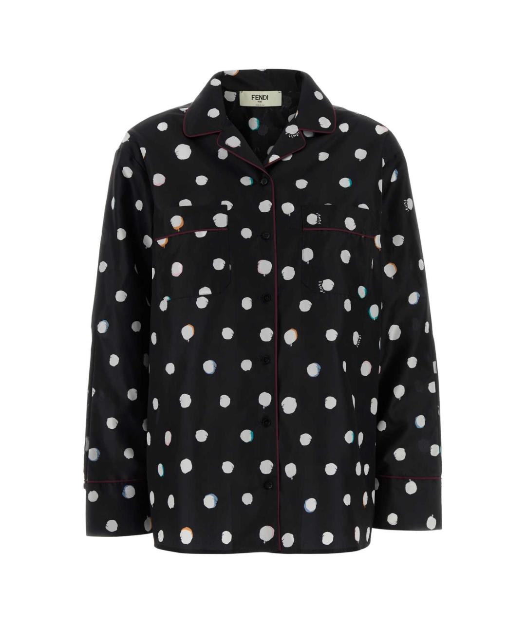 FENDI Мульти шелковая рубашка, фото 1