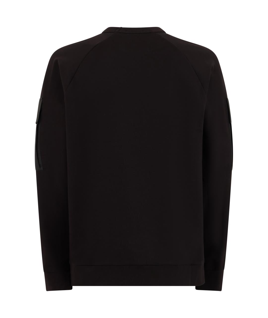 CP COMPANY Черный хлопковый джемпер / свитер, фото 2