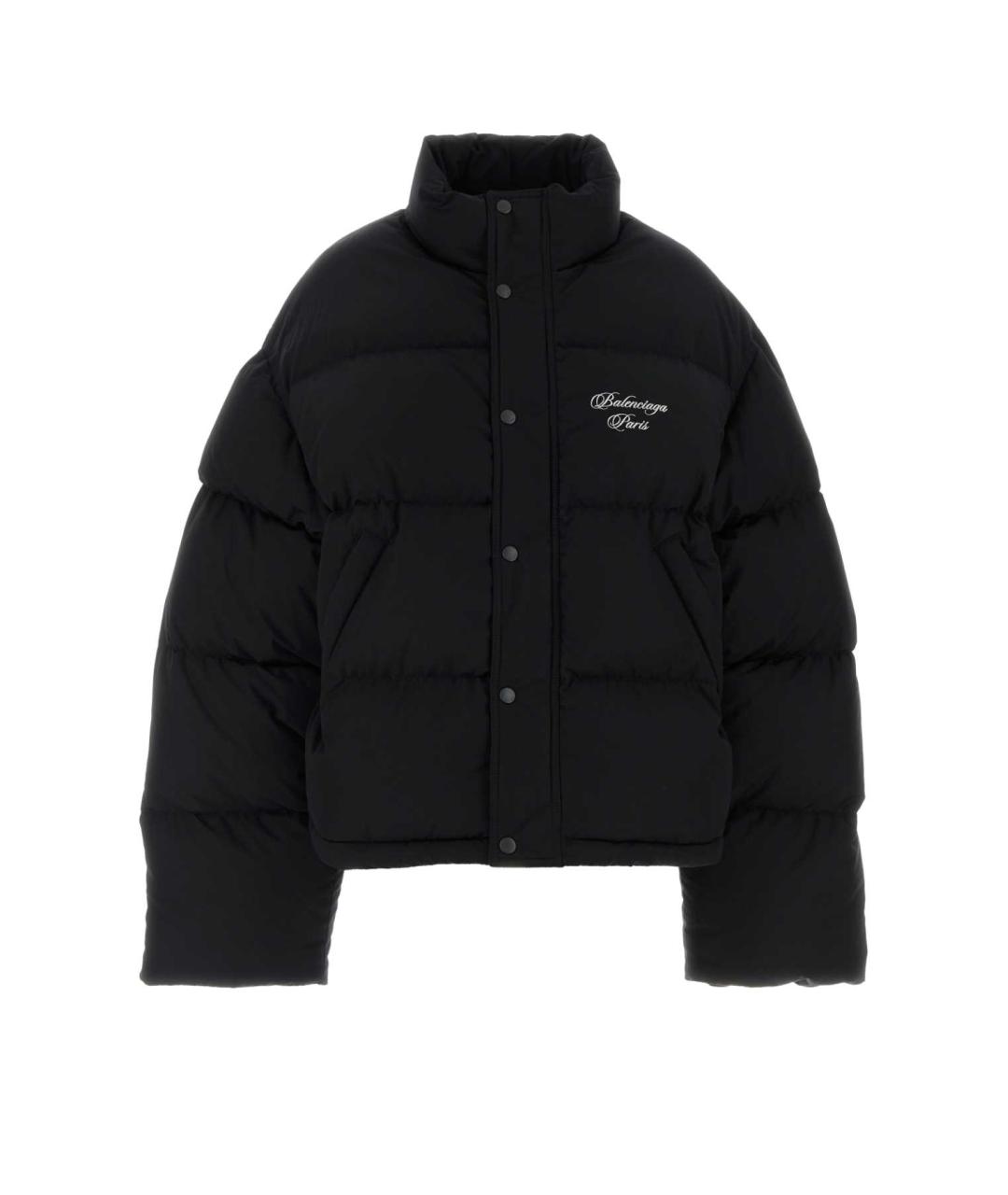 BALENCIAGA Черный полиэстеровый пуховик, фото 1