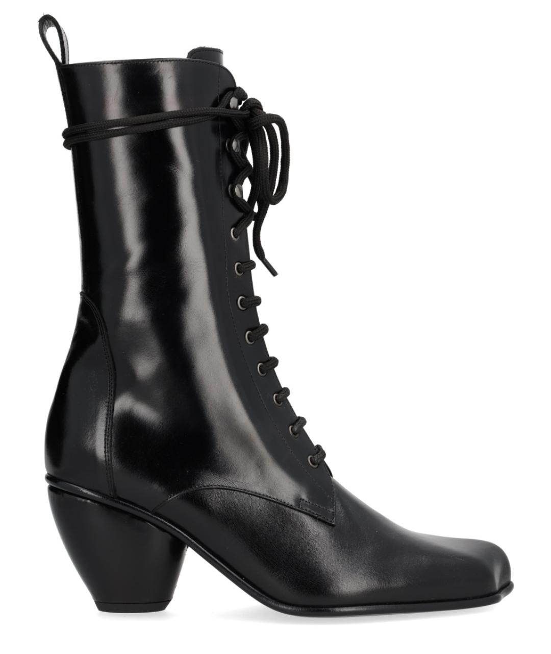 VIVIENNE WESTWOOD Черные кожаные ботинки, фото 1