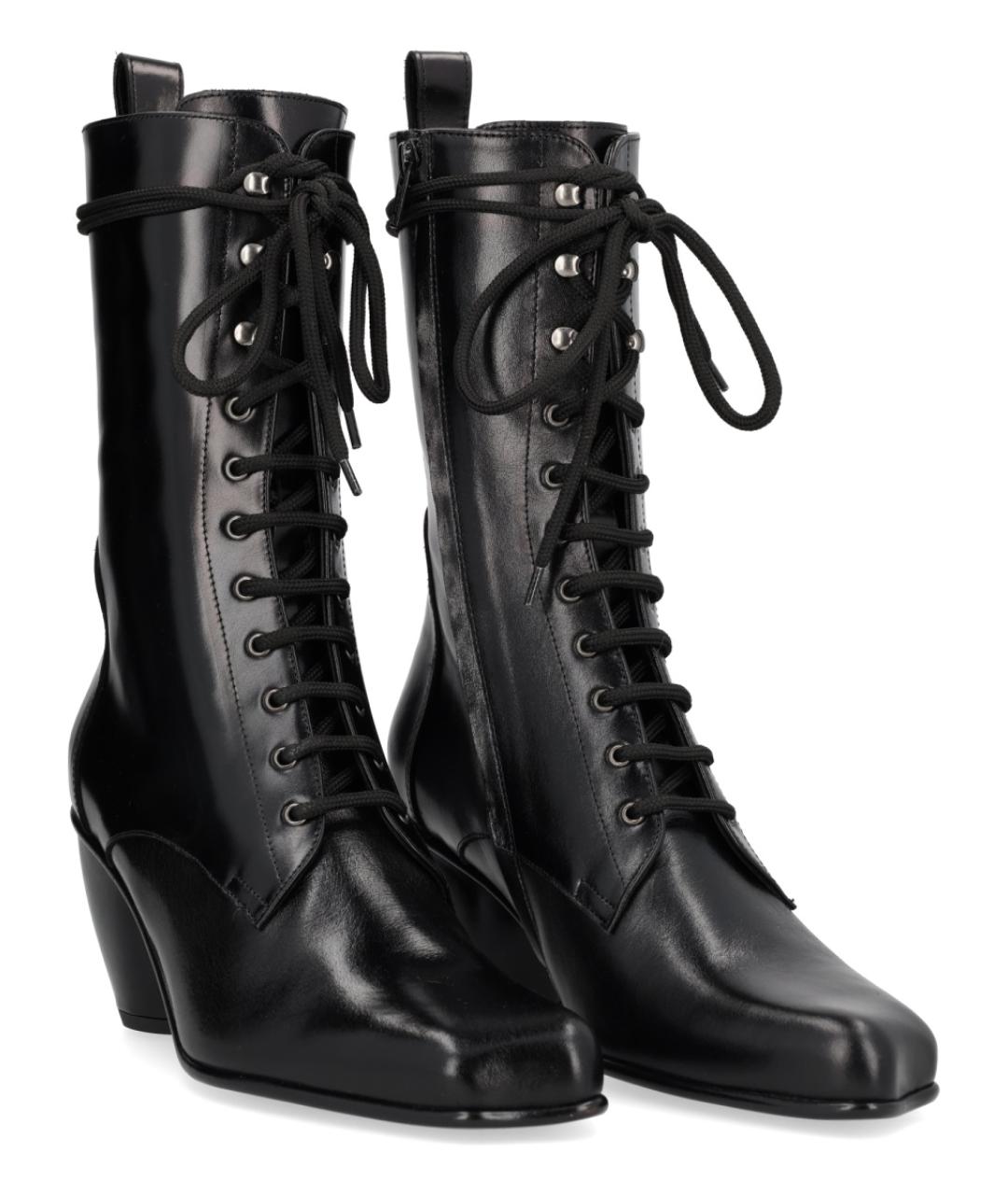 VIVIENNE WESTWOOD Черные кожаные ботинки, фото 2