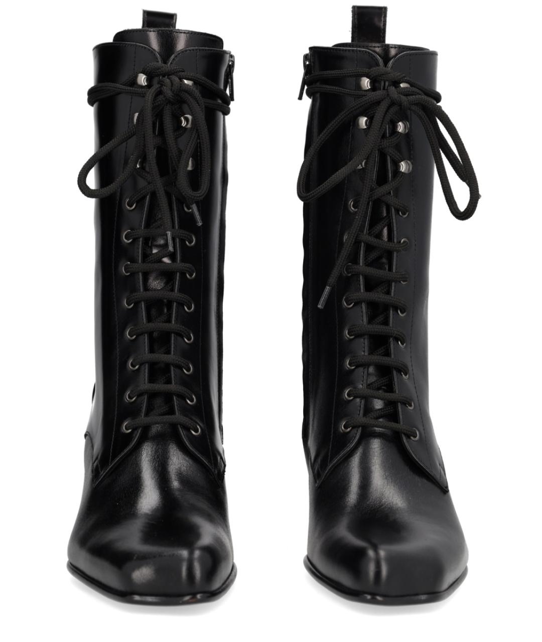 VIVIENNE WESTWOOD Черные кожаные ботинки, фото 3