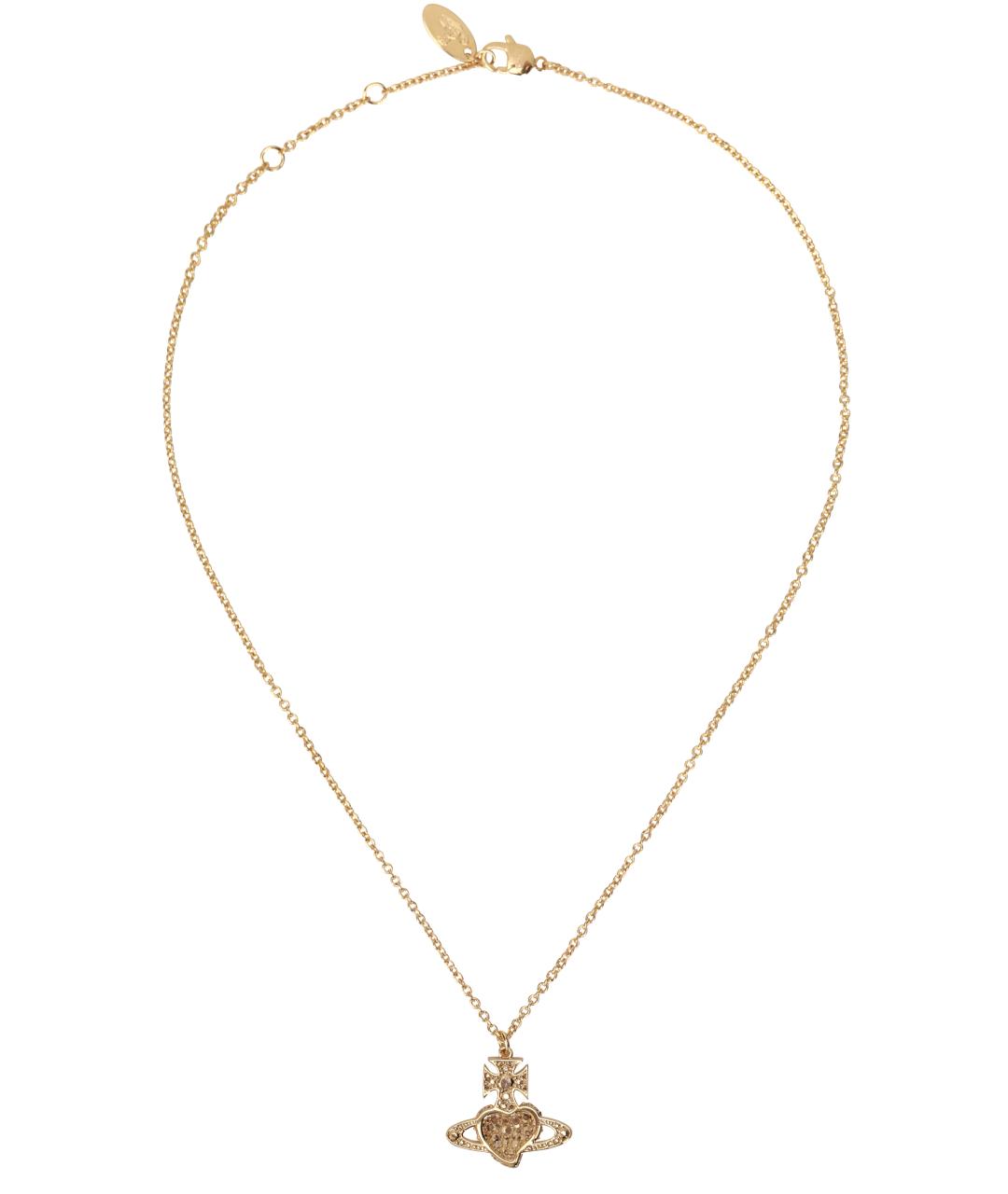 VIVIENNE WESTWOOD Золотая металлическая подвеска, фото 2