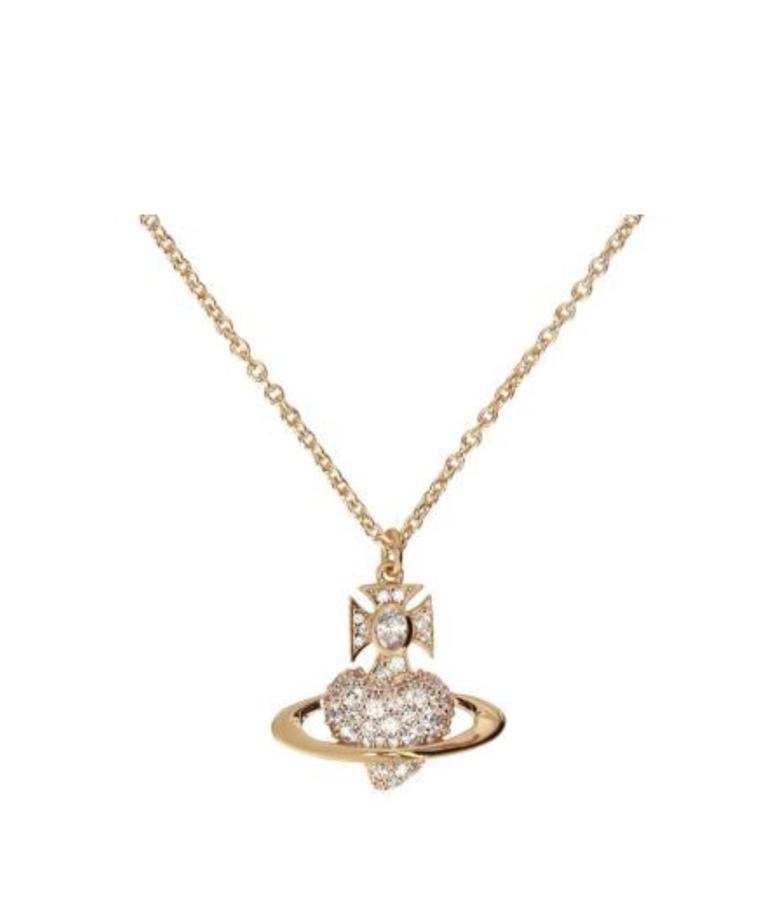 VIVIENNE WESTWOOD Золотая металлическая подвеска, фото 3