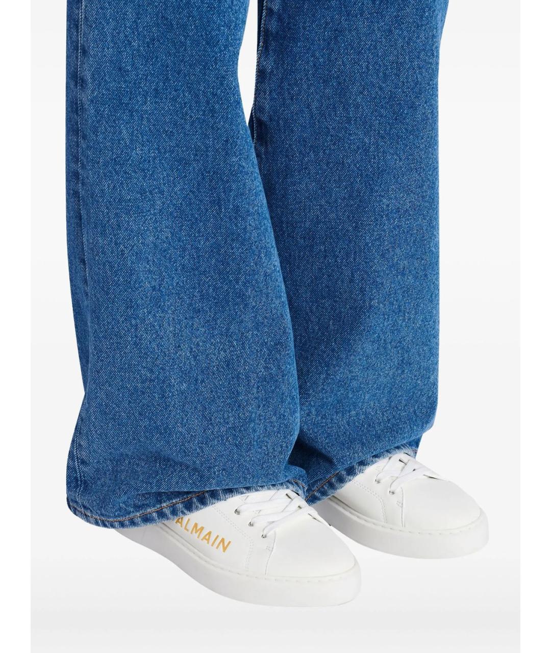 BALMAIN Кожаные кеды, фото 4