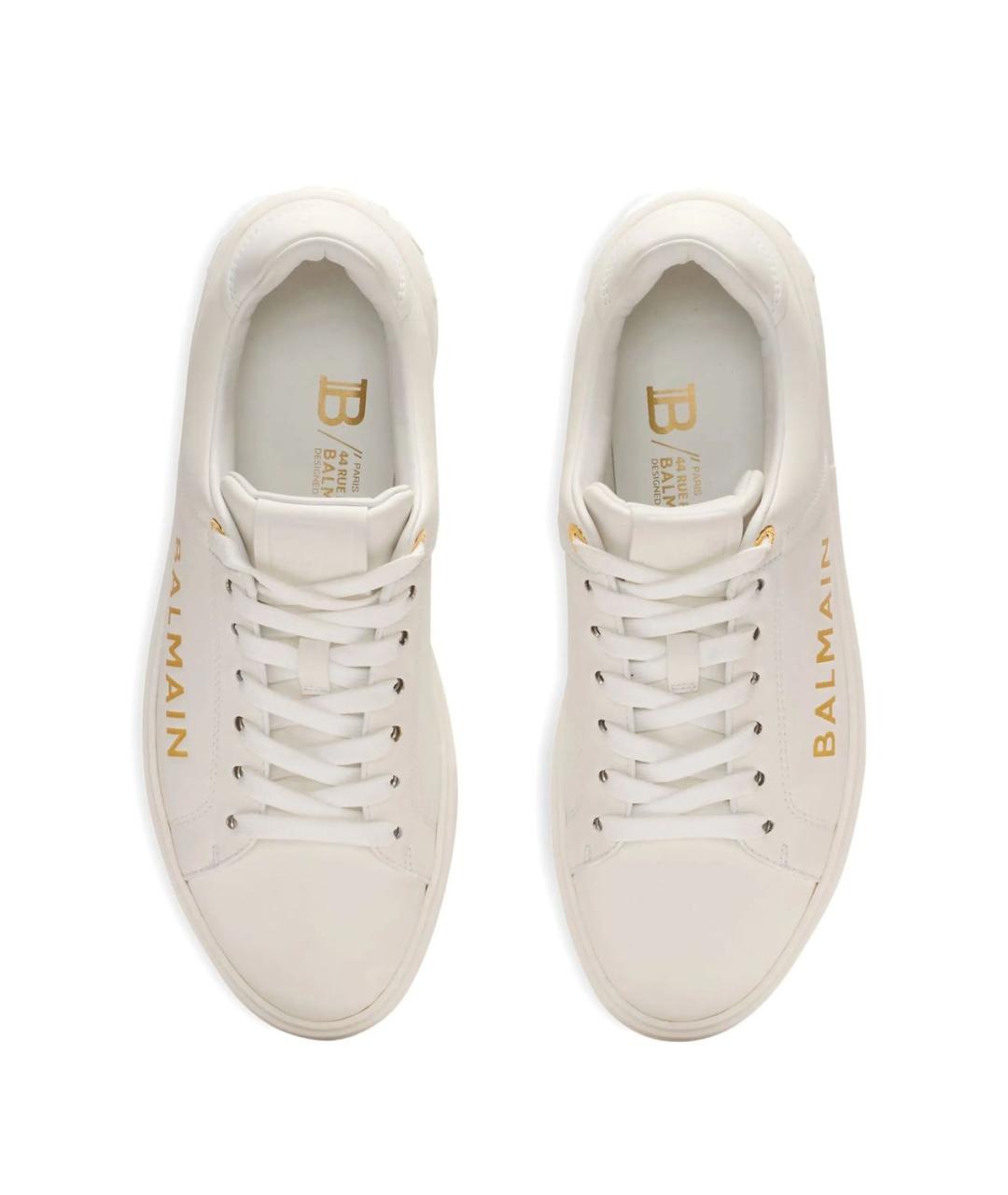 BALMAIN Кожаные кеды, фото 3