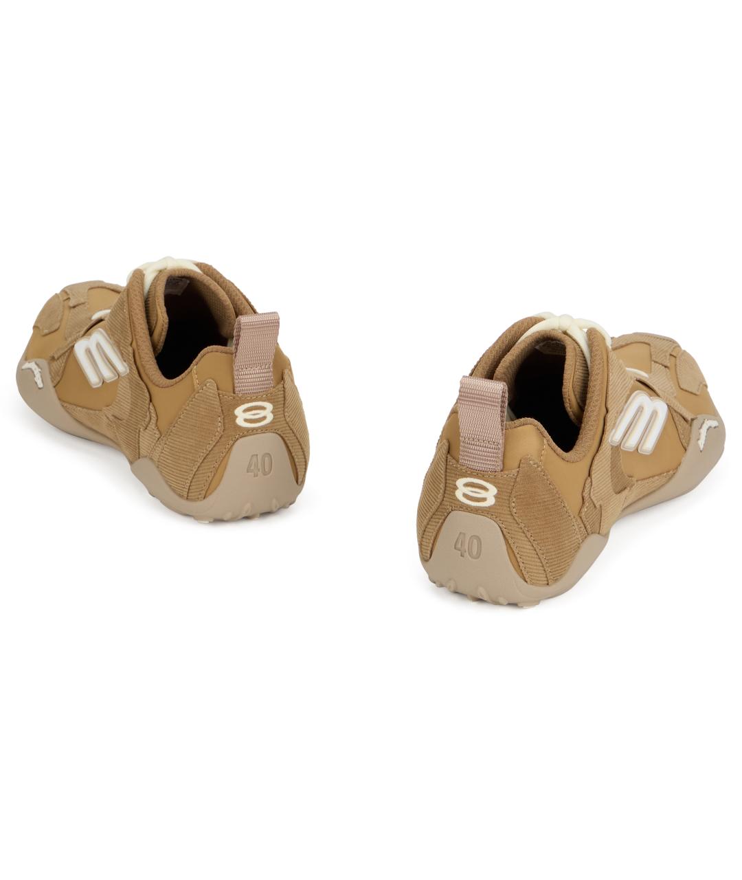 BALENCIAGA Бежевые текстильные кроссовки, фото 4