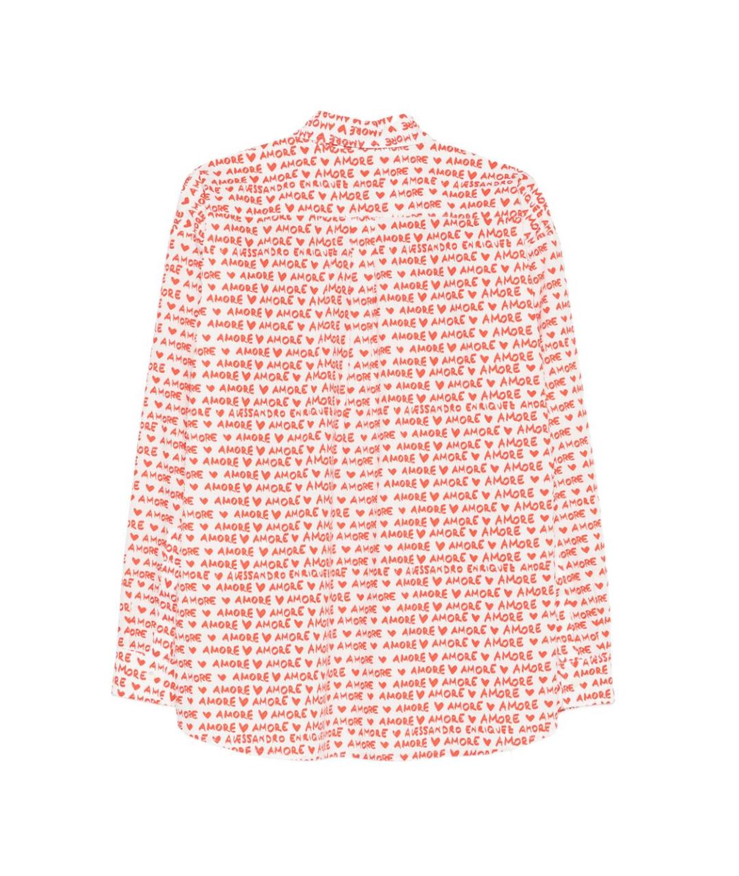 ALESSANDRO ENRIQUEZ Красная хлопковая рубашка, фото 2