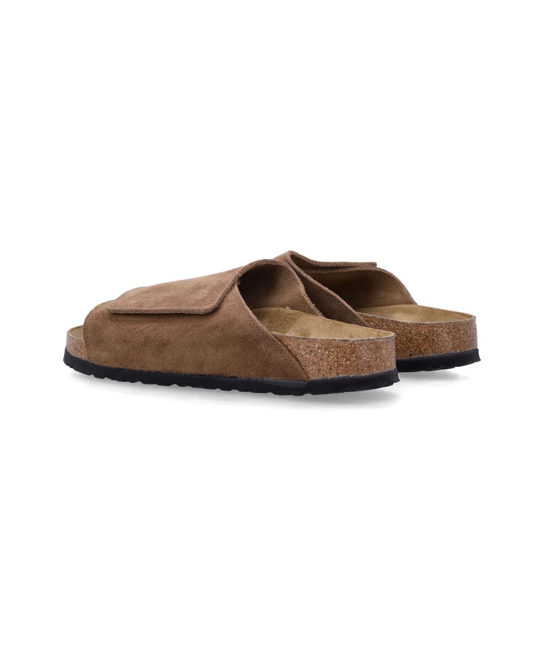 BIRKENSTOCK Коричневые замшевые сандалии, фото 3