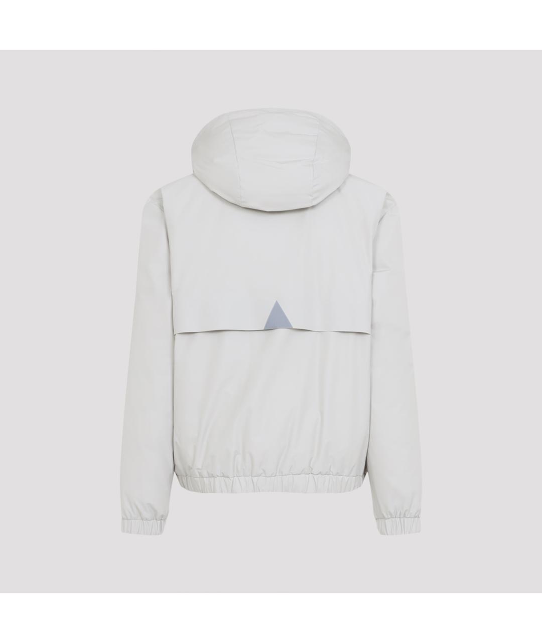 MONCLER Бежевая полиамидовая куртка, фото 4