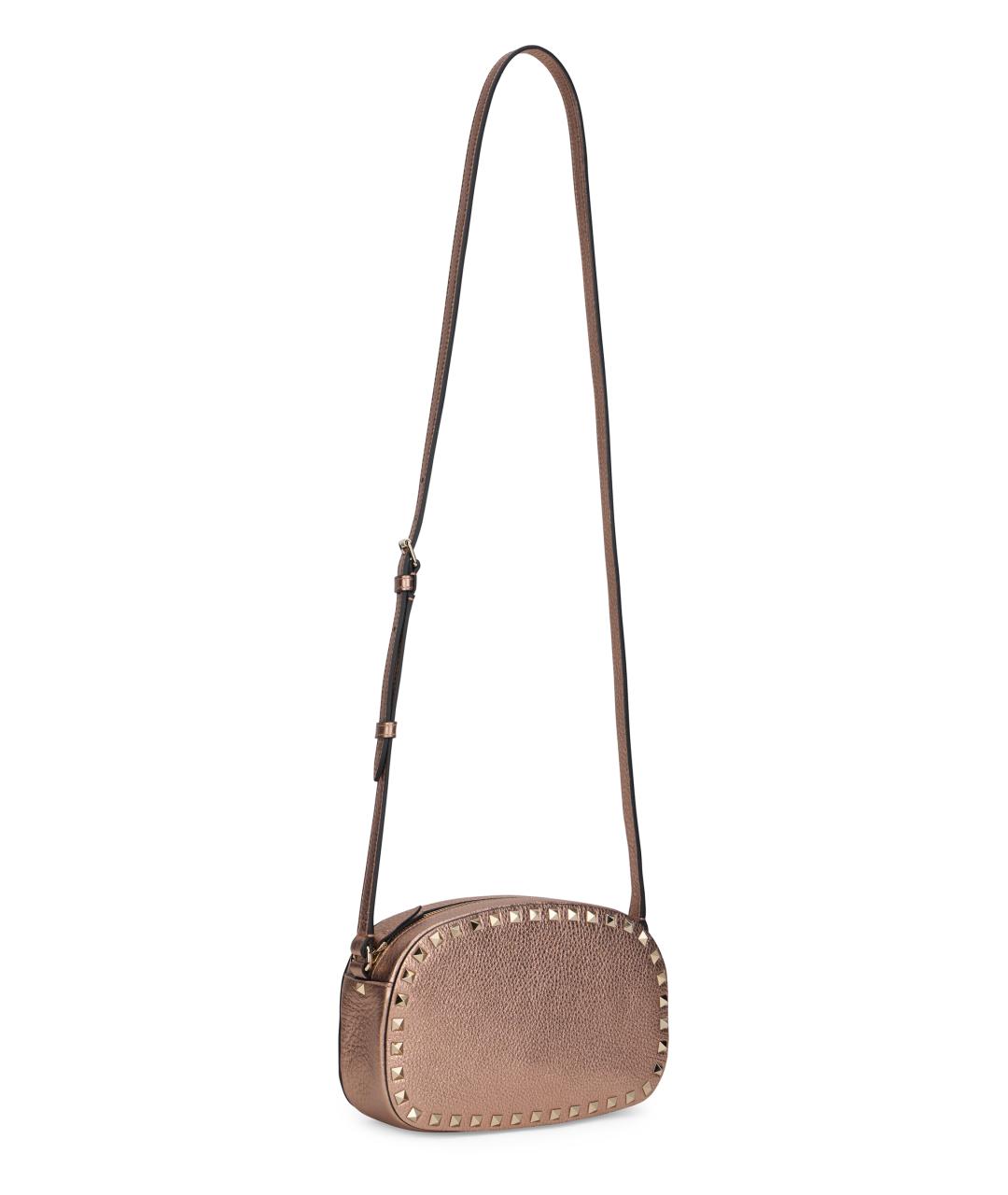 VALENTINO Розовая кожаная сумка через плечо, фото 2