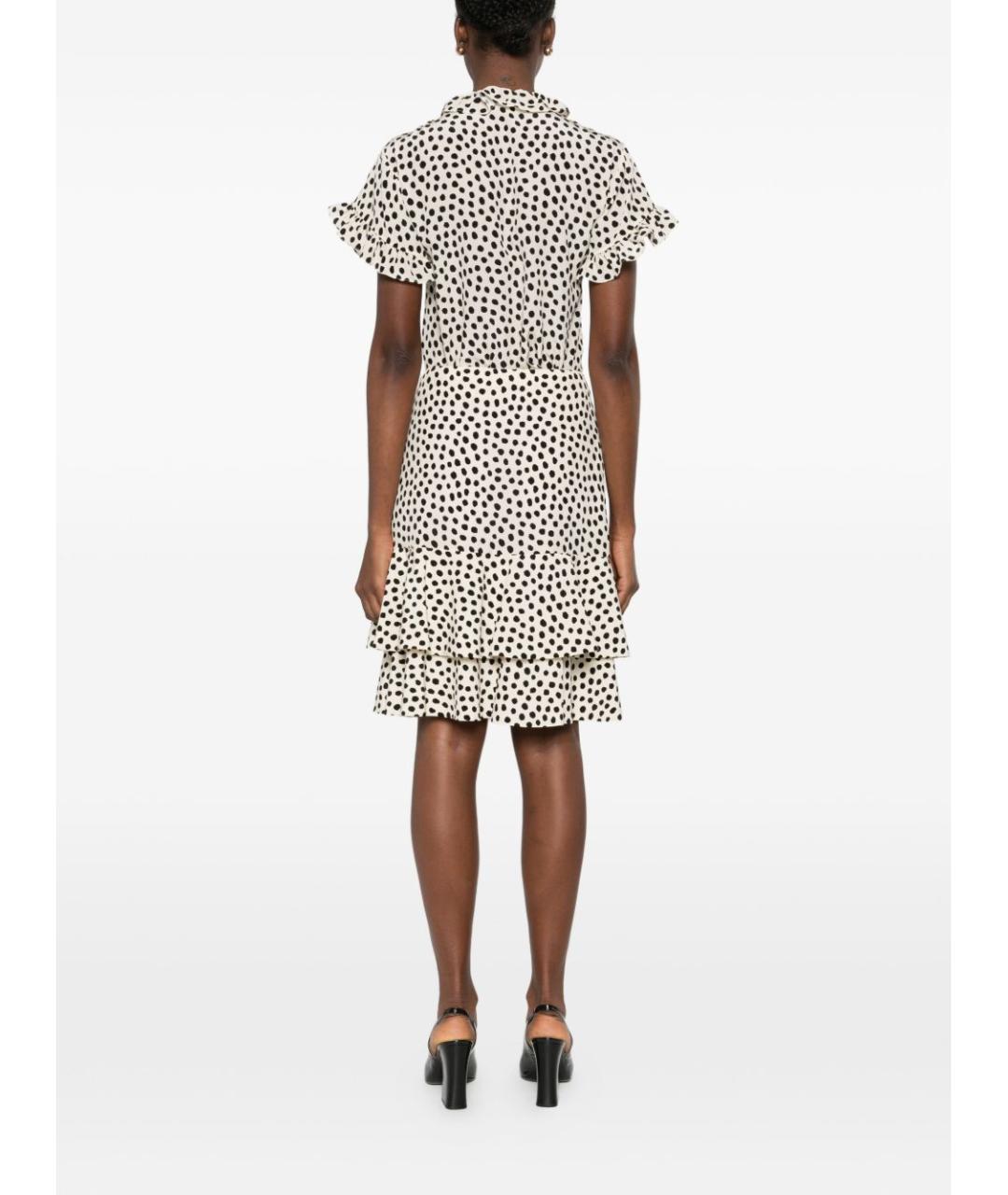 CHLOE Бежевая шелковая юбка мини, фото 5