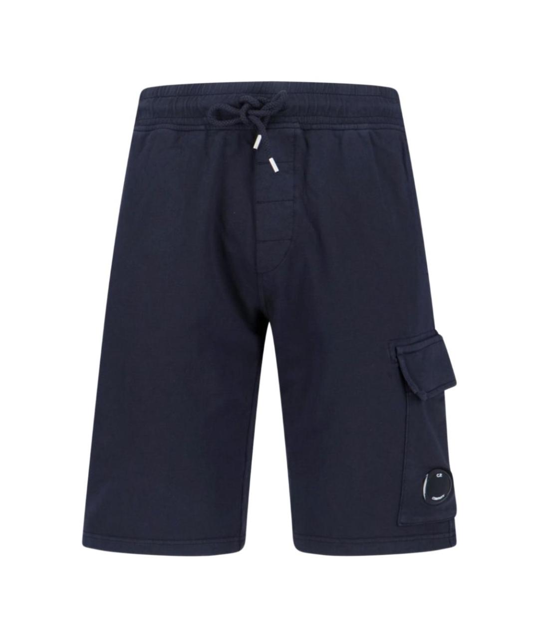 CP COMPANY Темно-синие хлопковые шорты, фото 1
