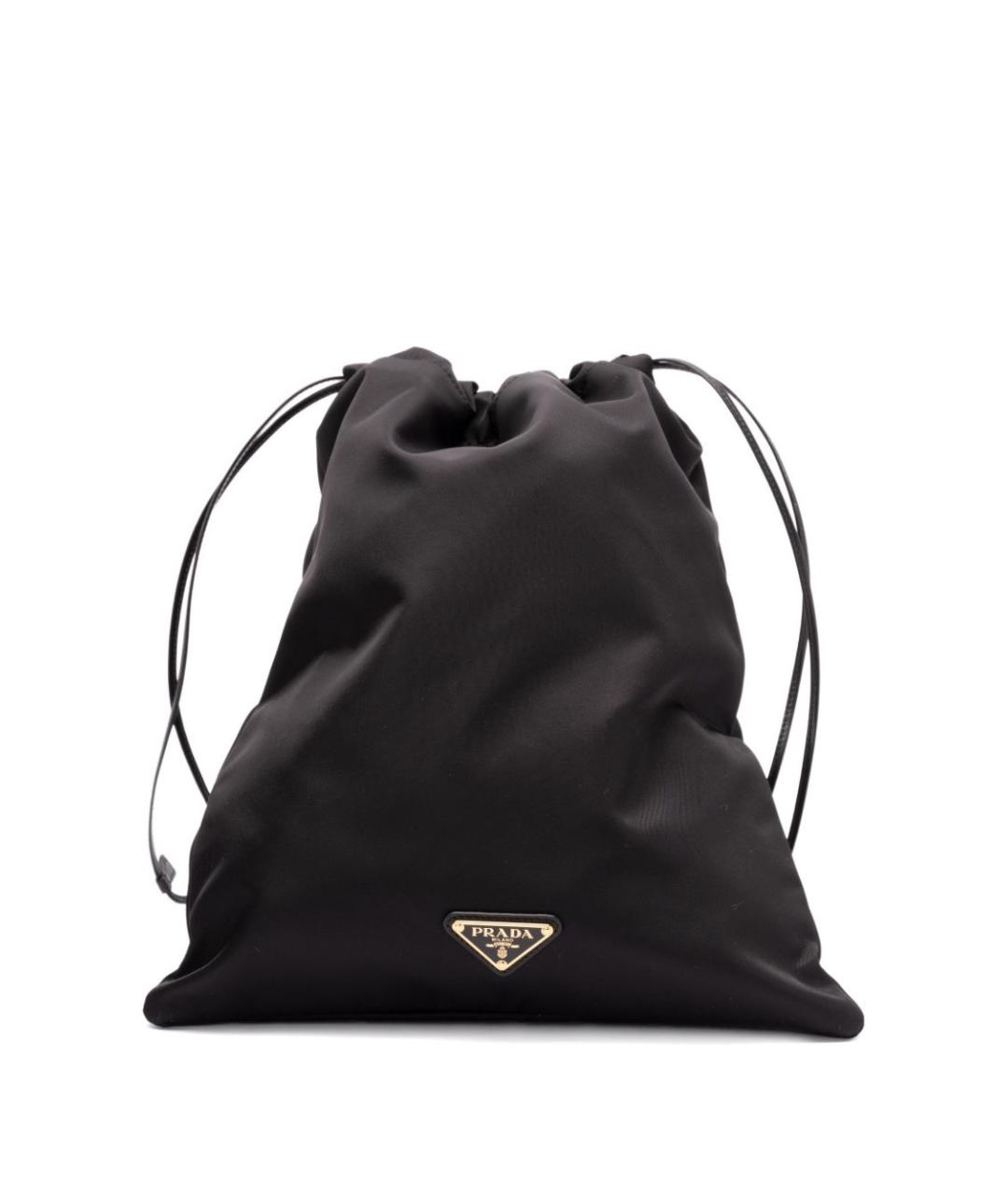 PRADA Черная синтетическая сумка с короткими ручками, фото 2