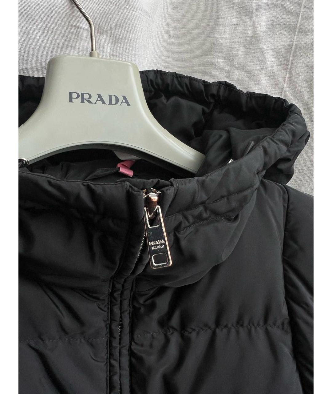 PRADA Черная полиамидовая куртка, фото 3