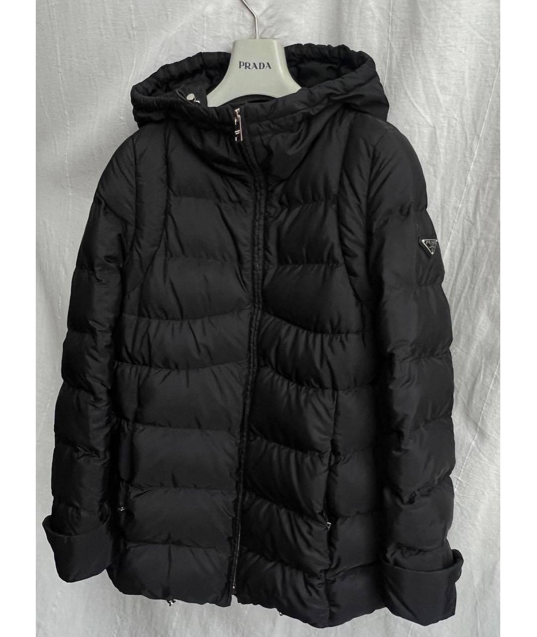 PRADA Черная полиамидовая куртка, фото 4