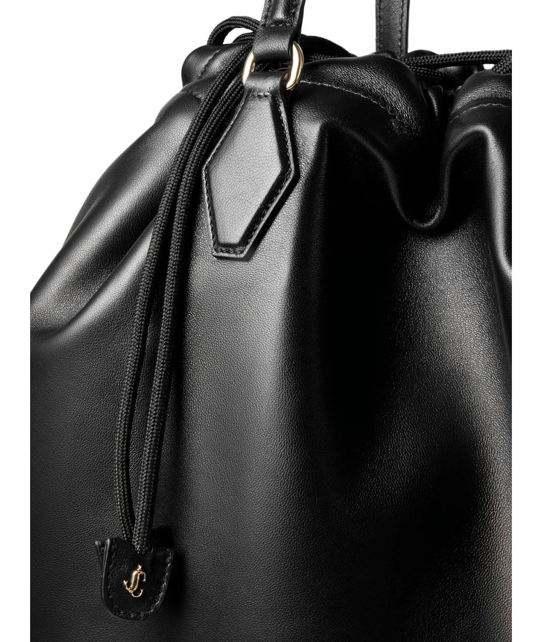 JIMMY CHOO Черная кожаная сумка тоут, фото 3