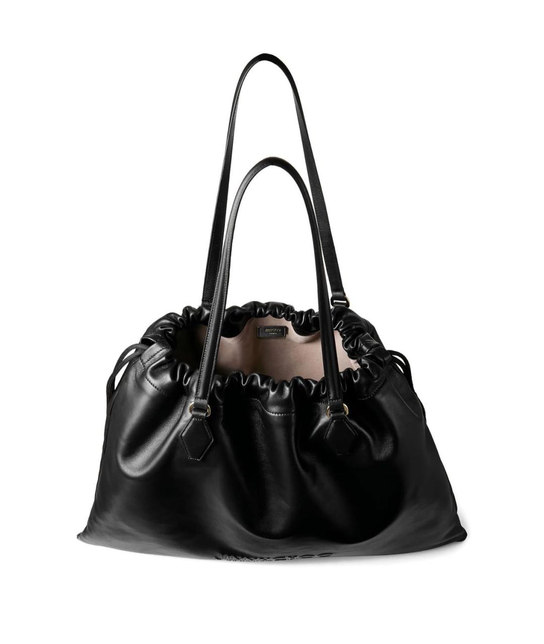 JIMMY CHOO Черная кожаная сумка тоут, фото 2