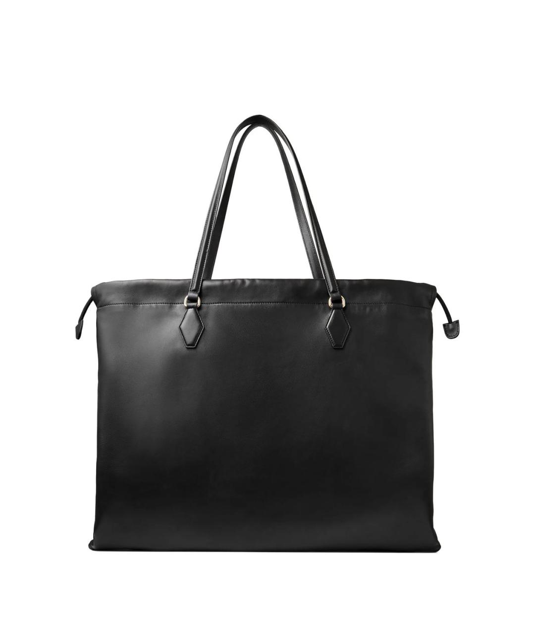 JIMMY CHOO Черная кожаная сумка тоут, фото 5