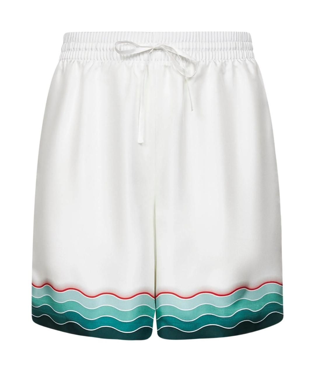 CASABLANCA Белые полиэстеровые шорты, фото 1
