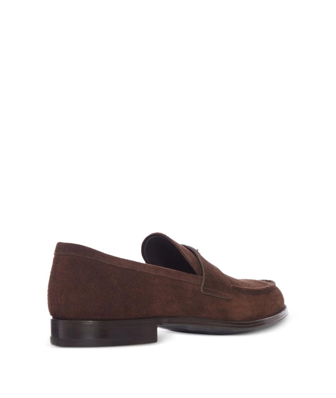 PRADA Коричневые кожаные лоферы, фото 2