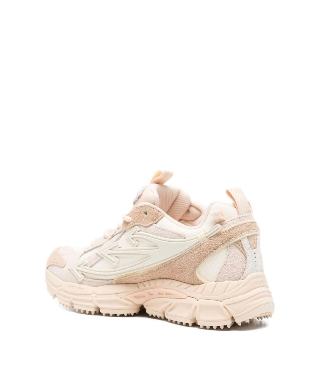 OFF-WHITE Бежевые синтетические кроссовки, фото 4