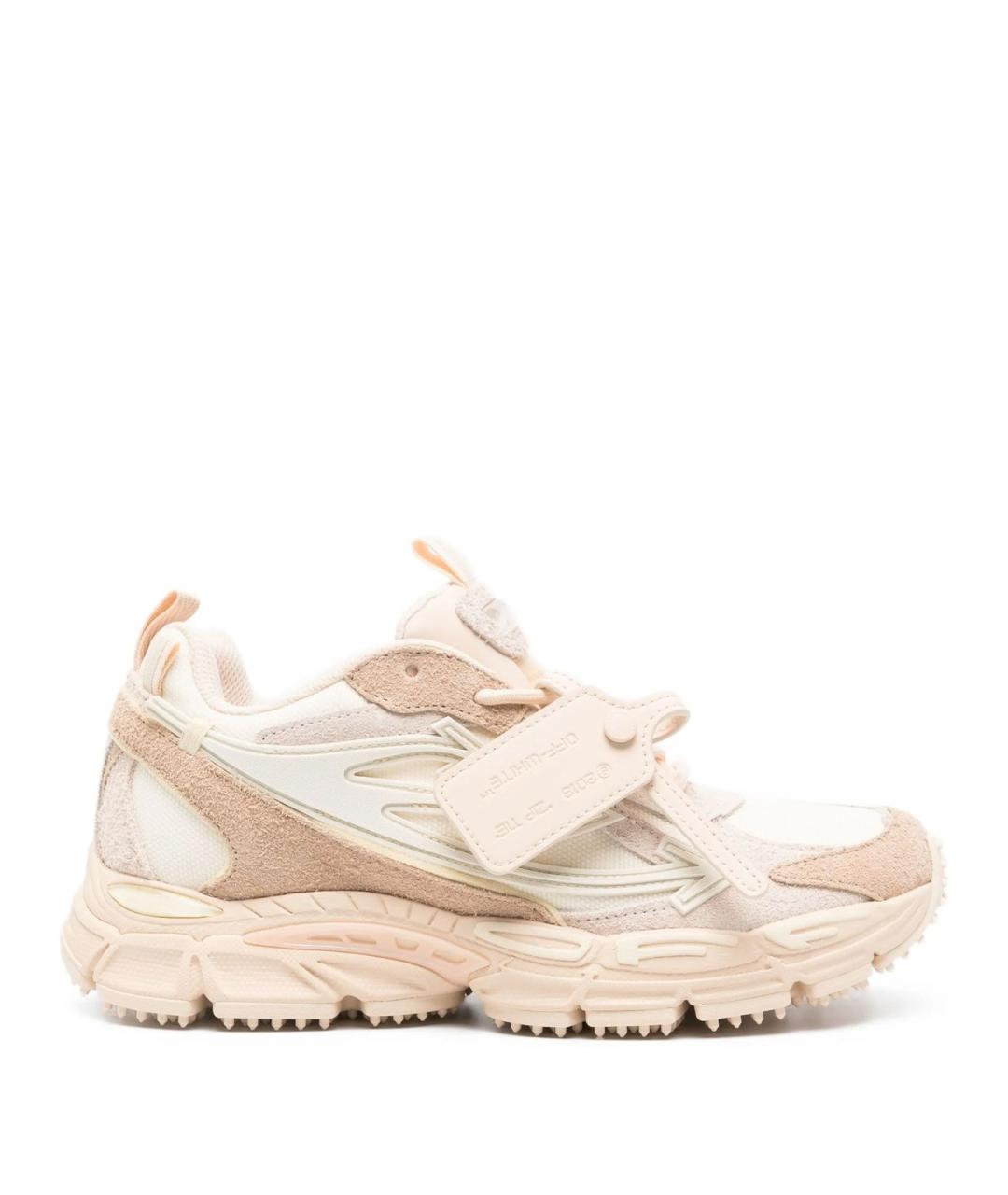 OFF-WHITE Бежевые синтетические кроссовки, фото 1