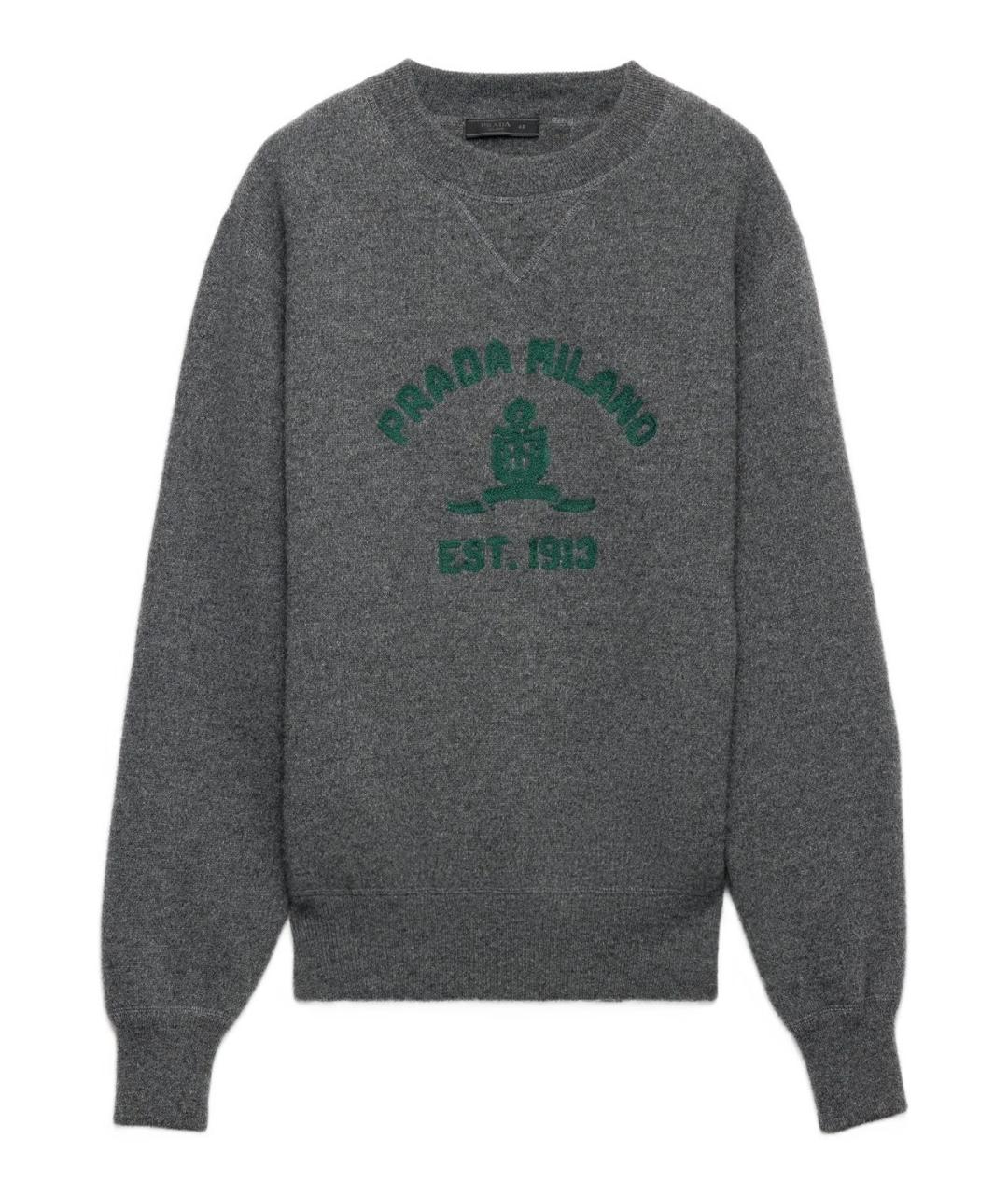 PRADA Серый джемпер / свитер, фото 1