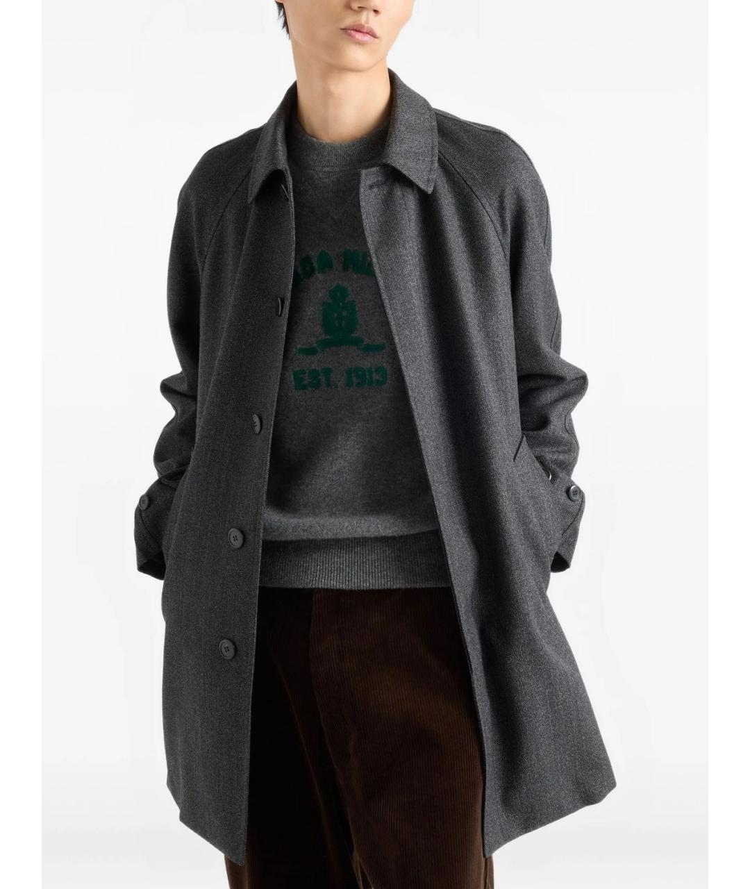 PRADA Серый джемпер / свитер, фото 4