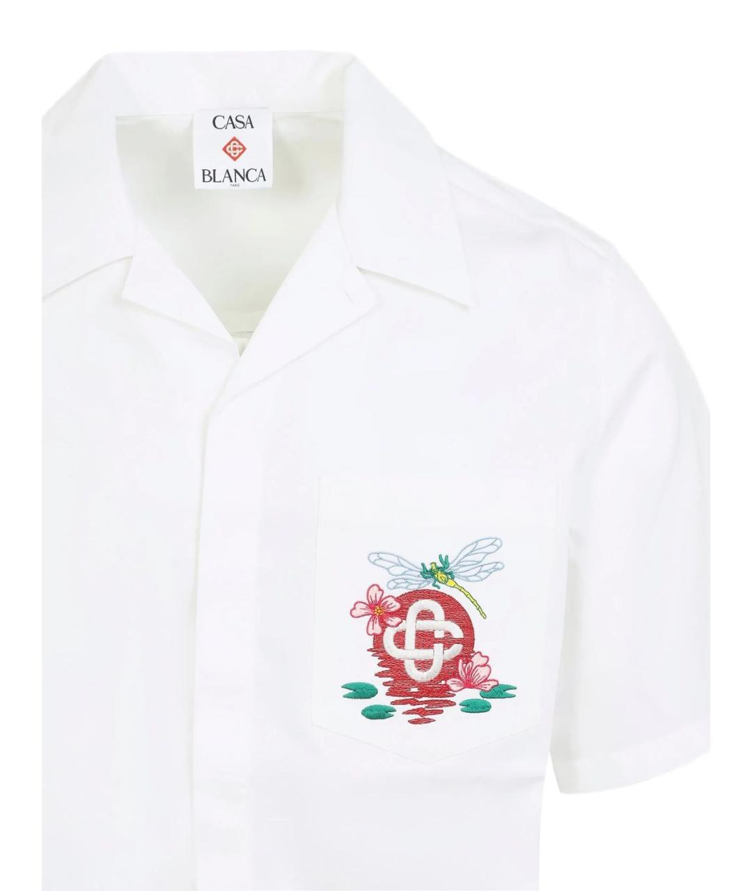 CASABLANCA Белая хлопковая кэжуал рубашка, фото 3