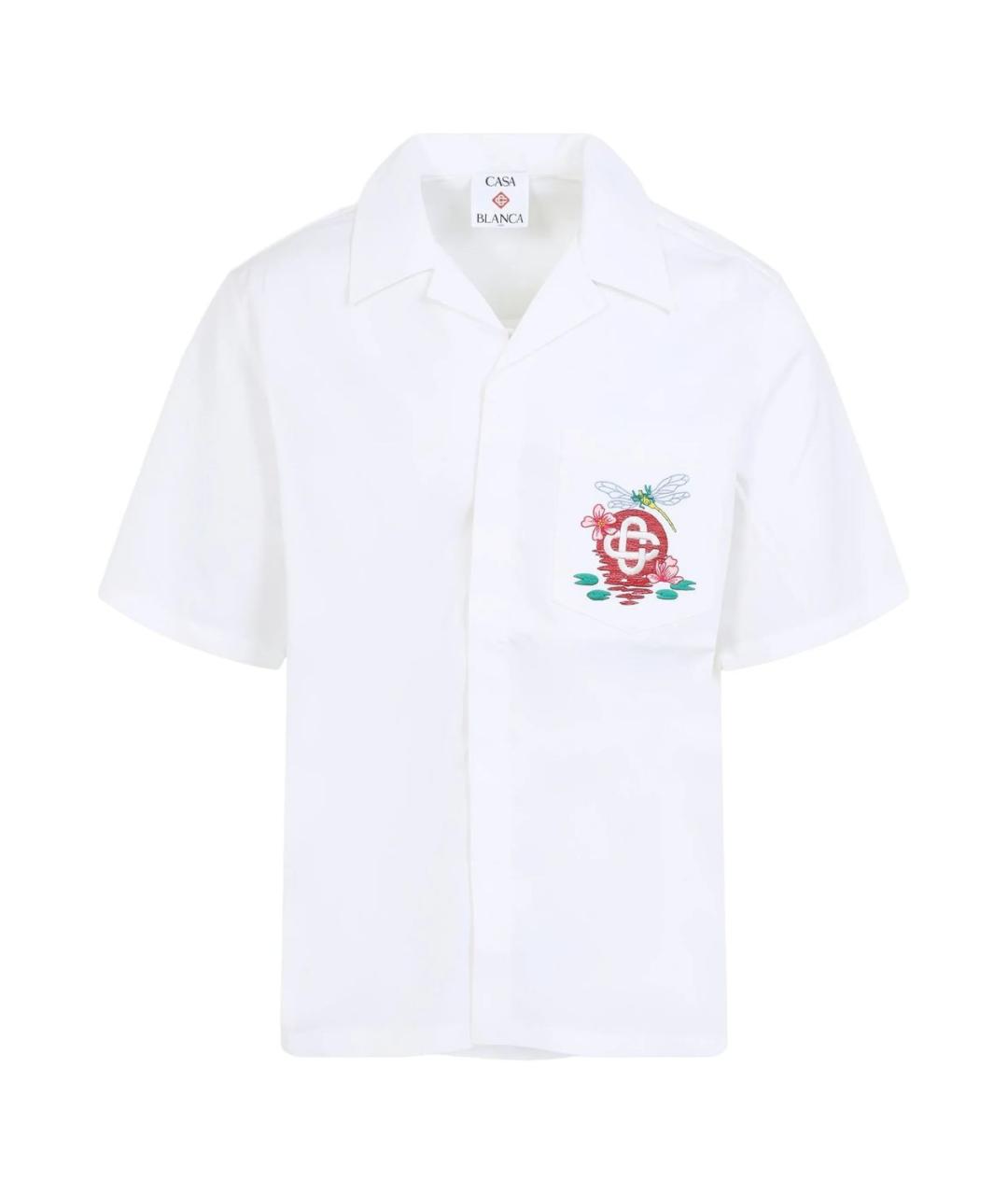 CASABLANCA Белая хлопковая кэжуал рубашка, фото 1