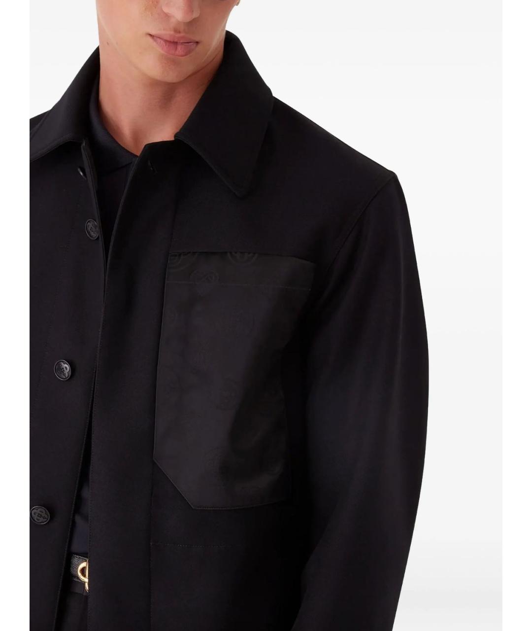 CASABLANCA Черная шерстяная куртка, фото 5