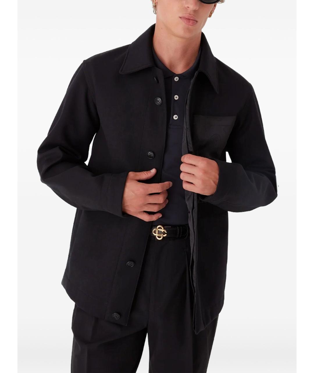 CASABLANCA Черная шерстяная куртка, фото 3