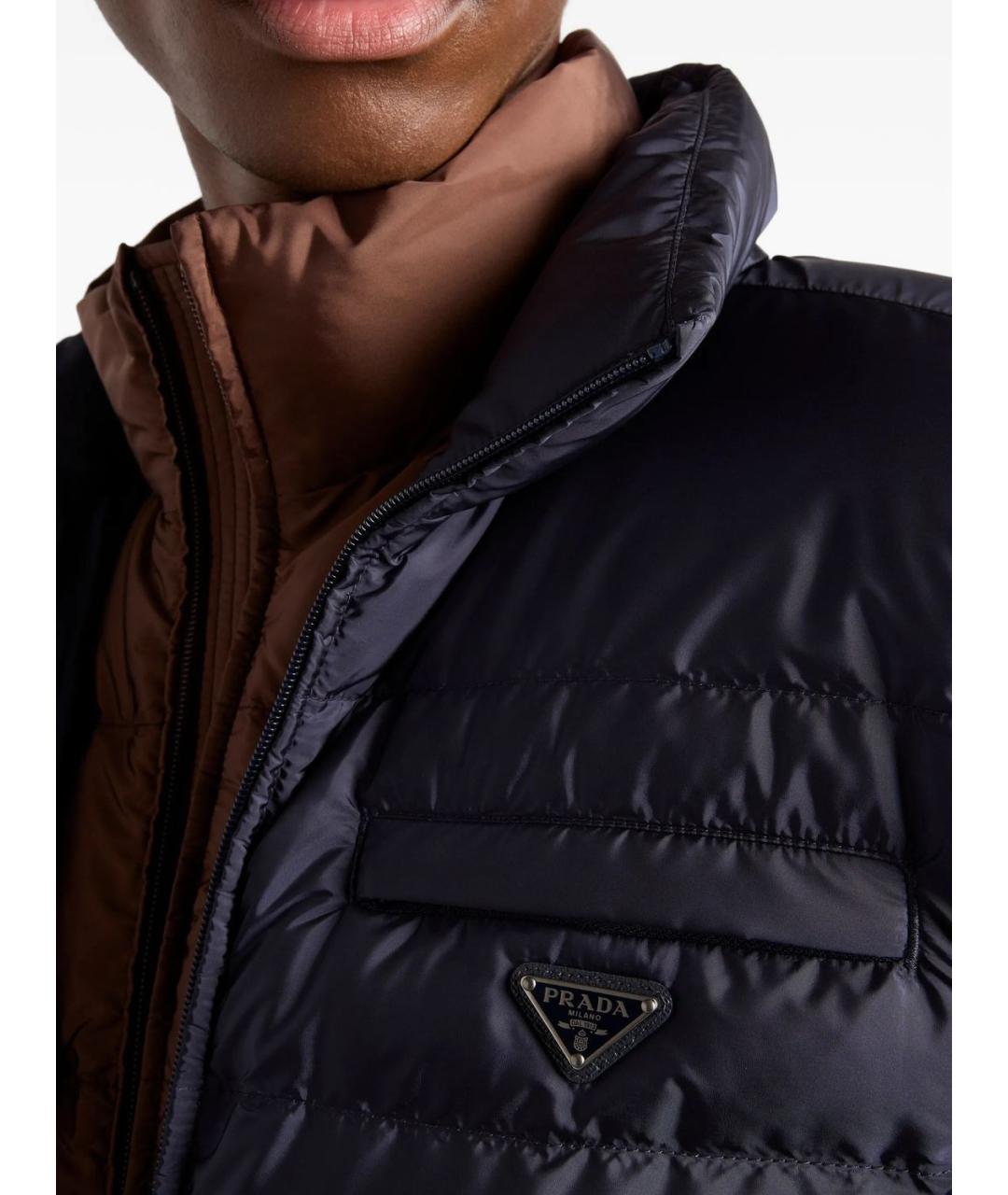 PRADA Синяя полиамидовая куртка, фото 4